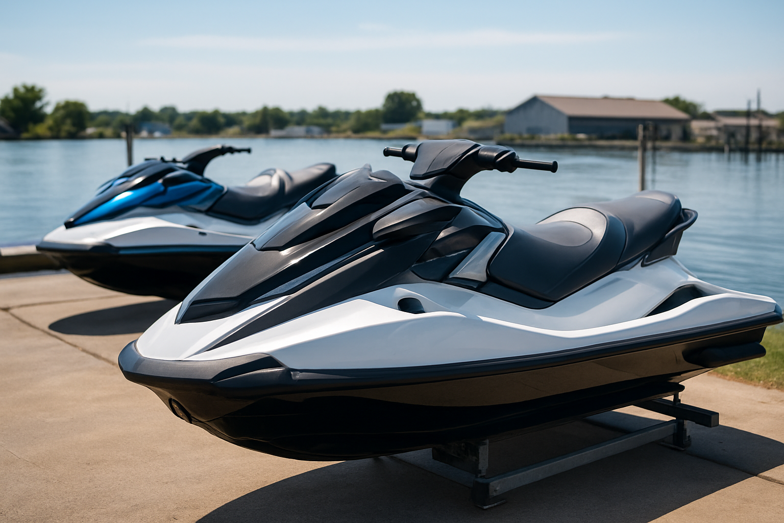 Most Profitable JetSkis to Flip displayed at a marina, highlighting sleek and valuable models for resale.